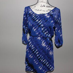 EXPRESS Dress, Blue, Black and White - Size Small